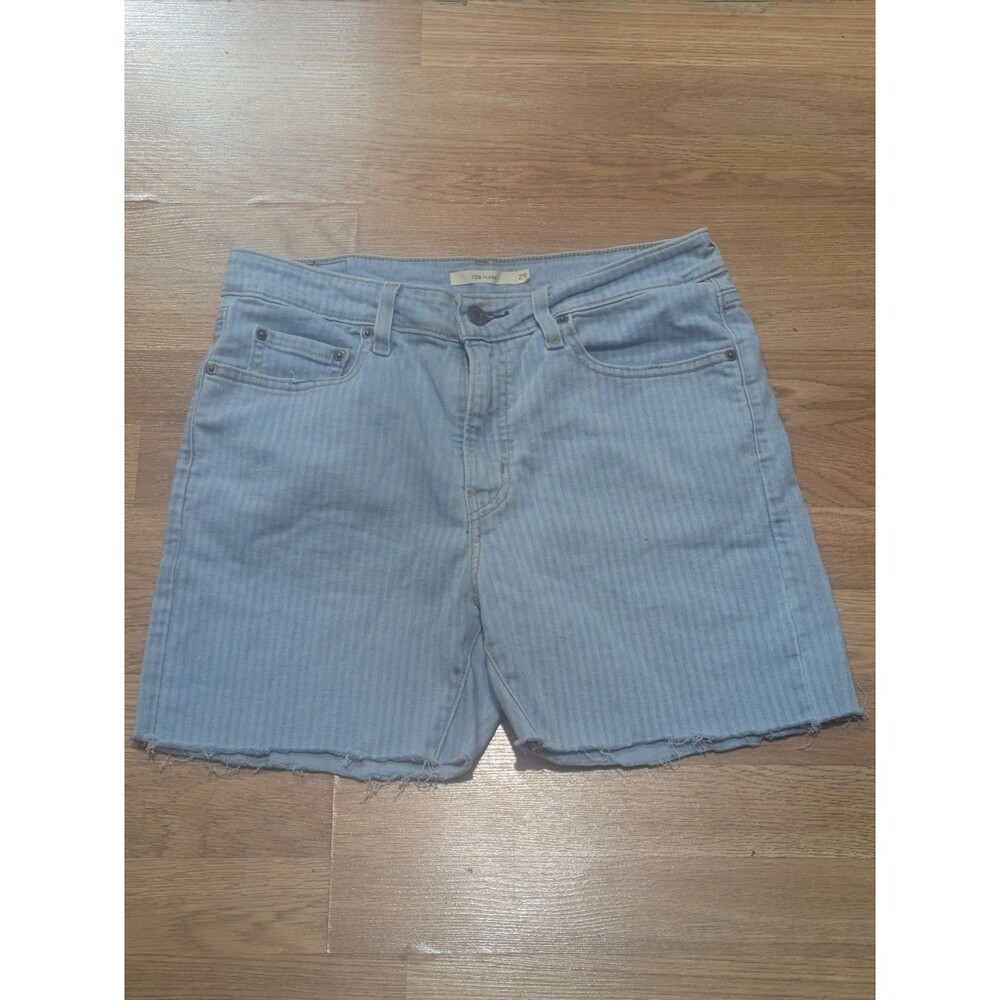 Levi's 726 Flare Denim Shorts Women's Size 29 Light Wash